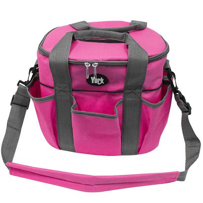 Grooming Accessories Bag – Y Small, Pink with Grey Tape