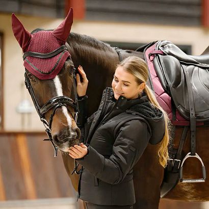 Winter Jacket QHP Rayah with Detachable Sleeves Black / 8819