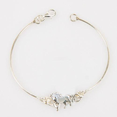 Silver bracelet - galloping horse / SILVER 05