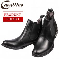 Sztyblety męskie, skórzane, wsuwane, ocieplane futrem naturalnym CAVALLINO rozmiary od 39 do 45 / 0415902