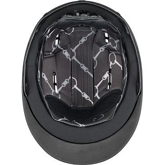 UVEX Kask jeździecki SUXXEED DIAMOND, z atestem VG1 / 436476 czarny