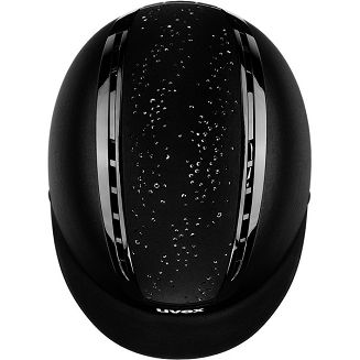 UVEX Kask jeździecki SUXXEED DIAMOND, z atestem VG1 / 436476 czarny