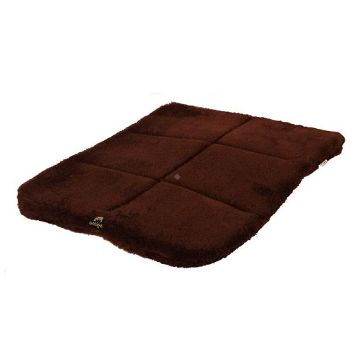 Quilted fur pad   AMIGO  2cm brown