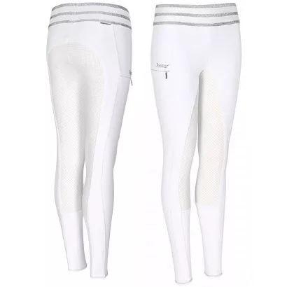 Bryczesy-leginsy konkursowe, młodzieżowe PIKEUR Ida Athleisure Grip z pełnym silikonowym lejem / 149006