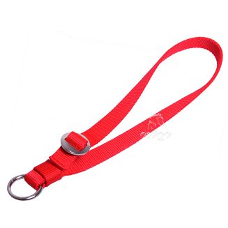 MUSTANG Obroża dla konia parciana - czerwony