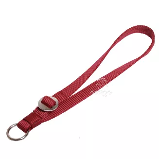 MUSTANG Obroża dla konia parciana - bordowy