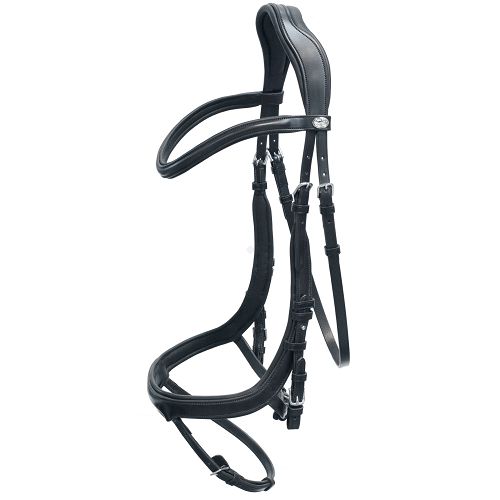 SCHOCKEMÖHLE Ogłowie anatomiczne EQUITUS ALPHA / 1101-00044 - czarne