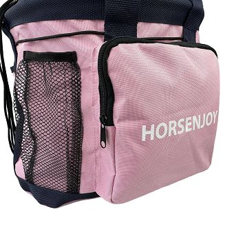 Large Grooming Bag for Horse Care, Pink with Navy Strap/  1861 - 4