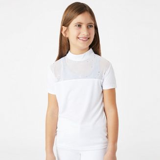 Koszulka konkursowa młodzieżowa HORZE Kaya - kolor biały - white