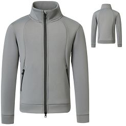 Bluza jeździecka młodzieżowa COVALLIERO zapinana, Steel Grey /32309