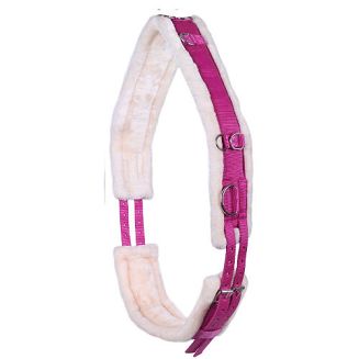 QHP Pas do lonżowania podszyty futrem / 3132 - fuchsia