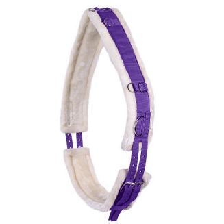 QHP Pas do lonżowania podszyty futrem / 3132 - passion flower