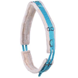 QHP Pas do lonżowania podszyty futrem / 3132 - sky 