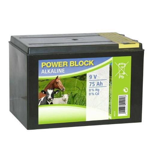Bateria alkaliczna CanAgri 9v 75Ah do ogrodzenia elektrycznego 
