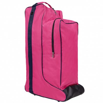 Combi boots-helmet bag QHP fuhsia / 8104