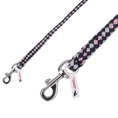 Uwiąz SCHOCKEMÖHLE Catch Style z karabińczykiem obrotowym Dark Grey - Pink