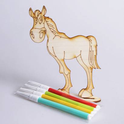 Creative painting kit - wooden horse