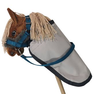 Rug for HOBBY HORSE, nylon and fleece, grey - 3