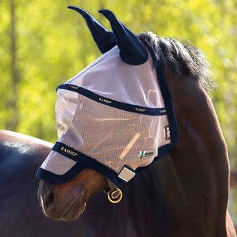 Siatka - maska HORSEWARE RAMBO FLYMASK PLUS VAMOOSE chroniąca przed muchami / DMAF14-MNK0