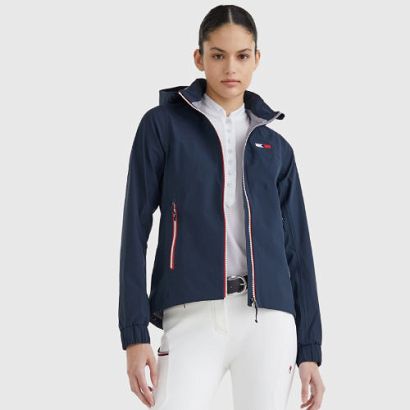 Kurtka jeździecka, damska TOMMY HILFIGER z kapturem / TH10008-004