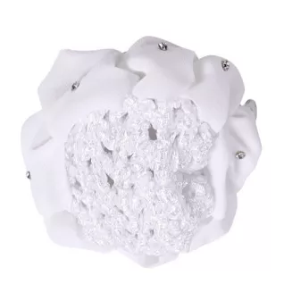 Siatka na włosy QHP FLOWER - biała