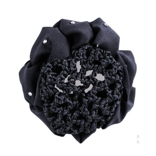 Siatka na włosy QHP FLOWER - czarna