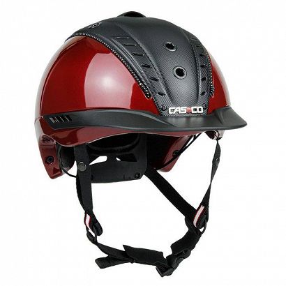 Kask jeździecki CASCO Mistrall 2 - Edition darkred, atest VG01