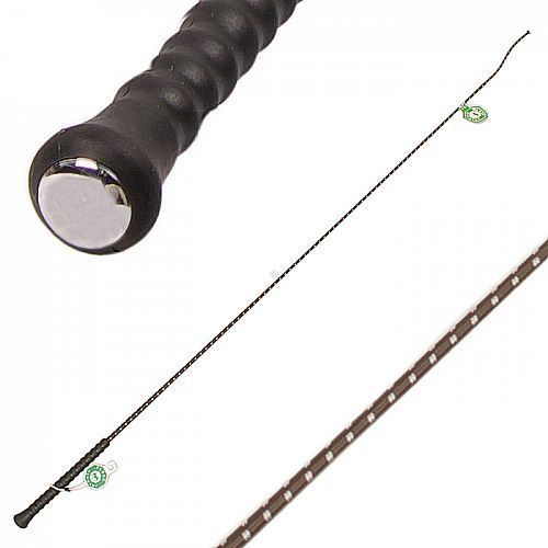 Bat ujeżdżeniowy FLECK z gumową rączką Brązowy / 03700