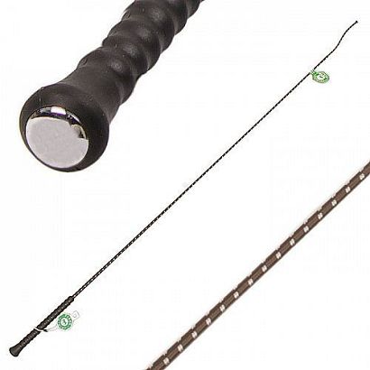 Bat ujeżdżeniowy FLECK z gumową rączką Brązowy / 03700