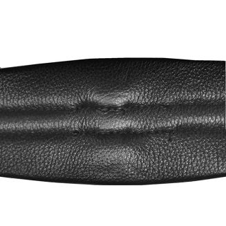 Anatomical Leather Girth NC with Elastic on One Side – Black - 4