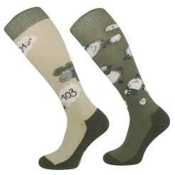 Podkolanówki jeździeckie Sheep - oliwkowe / SJBW 51