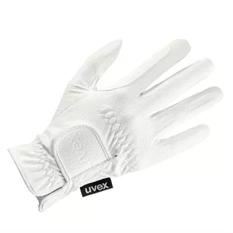 454105 UVEX Rękawiczki jeździeckie SPORTSTYLE - białe
