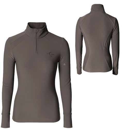 Women's Training Shirt COVALLIERO Active Shirt Milky Chocolate
