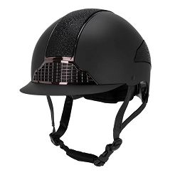 Kask jeździecki QHP Detroit, czarny EN1384:2023 / 8897