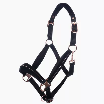 HKM Head collar Berry - Black / 9178