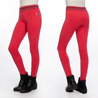 Bryczesy - legginsy dziecięce HKM Aymee z pełnym silikonowym lejem- Pink / 14751 - 2