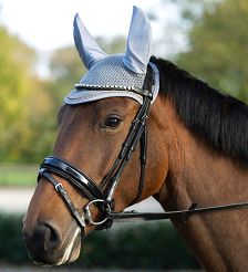 Nauszniki dla konia HKM Rosegold Glamour, Grey/ 12987