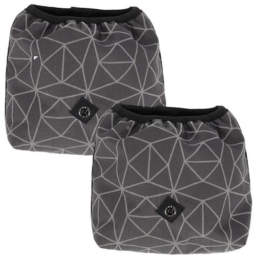 Stirrup Covers QHP Grey Reflective / 5586