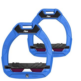 FLEX-ON Stirrups SAFE-ON JUNIOR - inclined grip - blue - 5