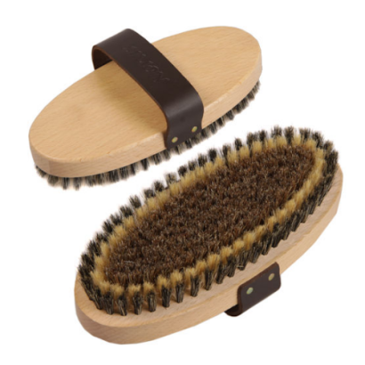 Oval brush SIMON made of natural bristles  18,5cm  L / 003