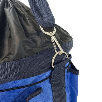 Large Grooming Bag for Horse Care Blue with Navy Strap/  1861 - 4