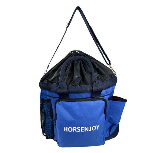 Large Grooming Bag for Horse Care Blue with Navy Strap/  1861