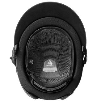 Kask jeździecki HORZE Monarch II Metallic Glitter Black, z szerokim daszkiem /CE EN 1384:2023 - 6