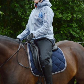 Ochraniacze na uda QHP przeciwdeszczowe, czarne / 8082 - 2