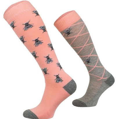 Horse Knee High Socks Fly / SJBW 05