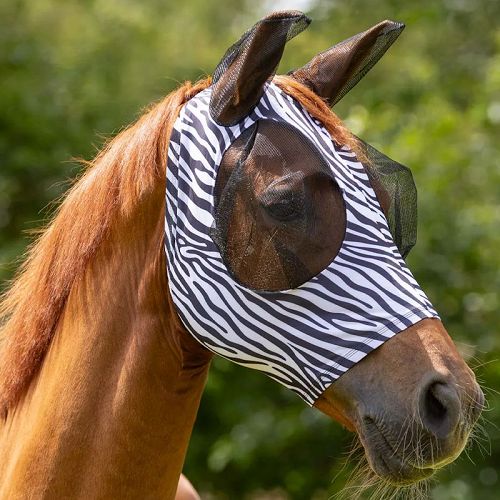 Fly Mask for Horses QHP Super Bug, Zebra / 5344
