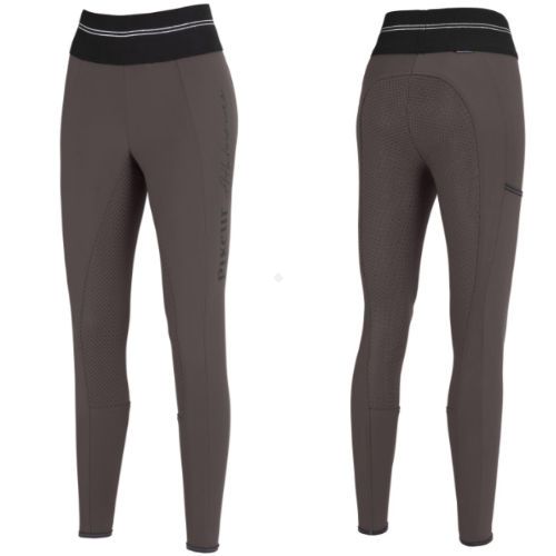 Bryczesy - legginsy damskie PIKEUR Gia Athleisure Wiosna - Lato 2022 - kolor brązowy - fossil.