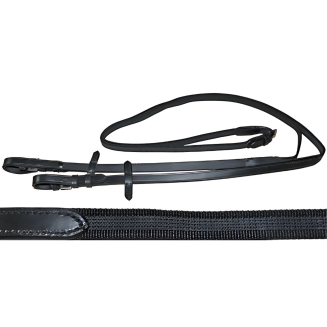 Anti-slip Reins NC 18mm black - 2