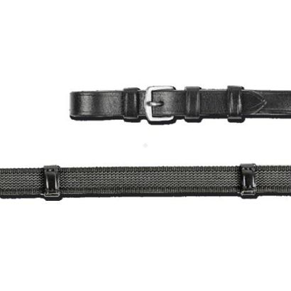 Wodze gumowane NC ze stoperami 18mm  czarne
