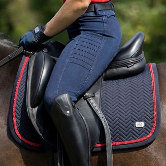 Bryczesy jeździeckie, damskie HKM Aruba Denim z pełnym silikonowym lejem / 14585 - 5